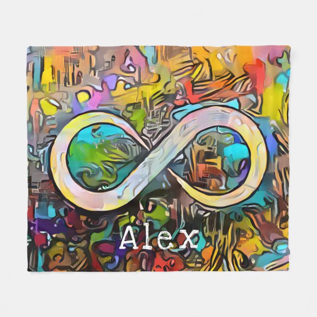 Manta Polar Inicial | Añadir nombre | Símbolo infinito (Frente (Horizontal))