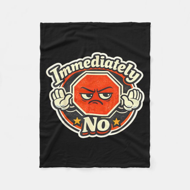 Manta Polar Inmediatamente sin sarcasmo dicho divertido (Anverso)