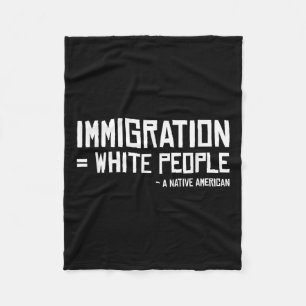 Manta Polar Inmigrantes de tribu india Pueblos blancos Nativos