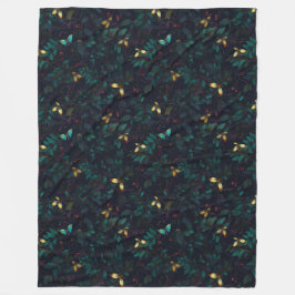 Manta Polar Insectos brillantes sobre el follaje oscuro