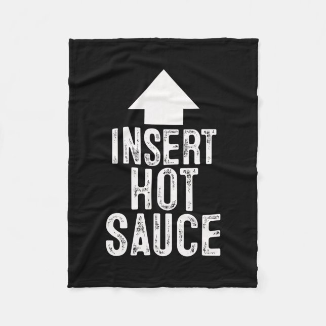 Manta Polar Insert Hot Sauce Halloween Pointing Arrow To Mouth (Anverso)