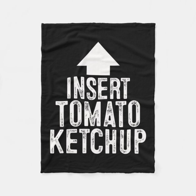 Manta Polar Insertar Salsa de Tomate Halloween Flecha Apuntand (Anverso)