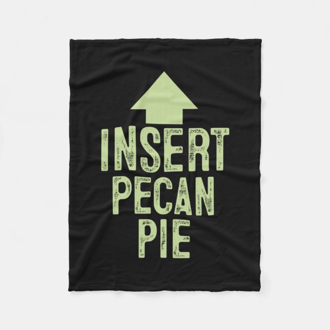 Manta Polar Insertar tarta de nueces divertida flecha señaland (Anverso)