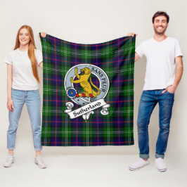Manta Polar Insignia de Clan Weatherland Tartan Plaid