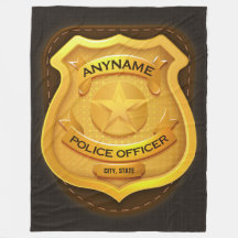 Insignia de NOMBRE de policía de sheriff