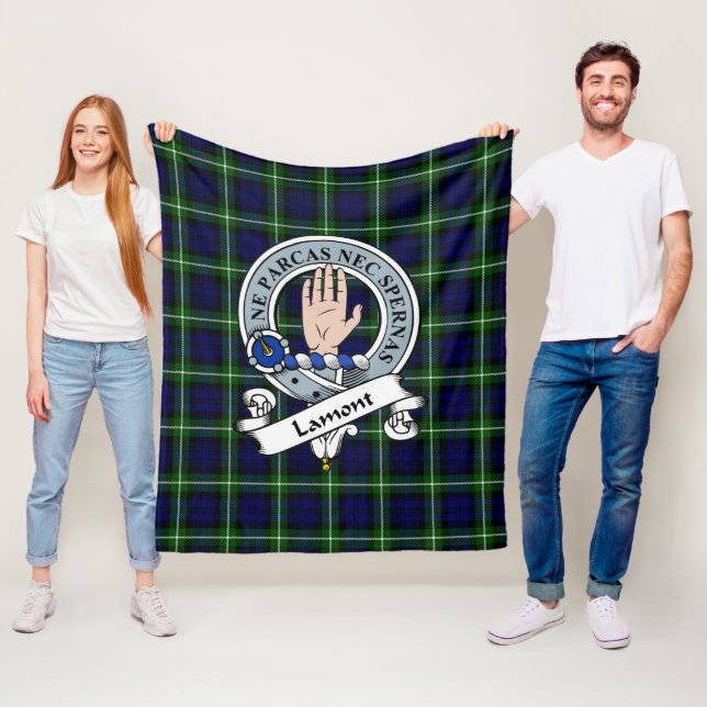 Manta Polar Insignia moderna del clan Lamont Tartan Plaid (In situ)