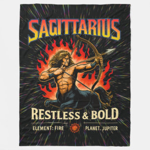 Manta Polar Inspiración de banda de rock Sagittarius Zodiac 80