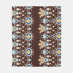 Manta Polar Inspiración Ikat: Elegancia Oriental