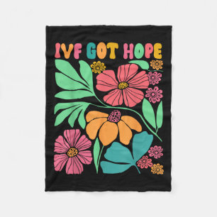 Manta Polar Inspiración Motivadora Ivf Mama Wildflower Ivf Mom