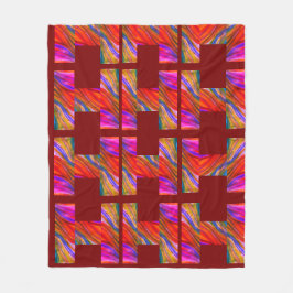 Manta Polar Inspiraciones del Desierto Maroon