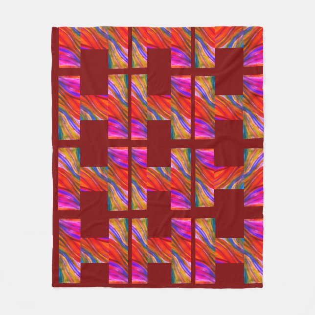 Manta Polar Inspiraciones del Desierto Maroon (Anverso)