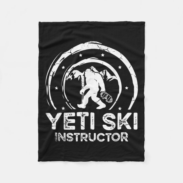 Manta Polar Instructor de esquí Yeti Sasquatch para una mujer  (Anverso)