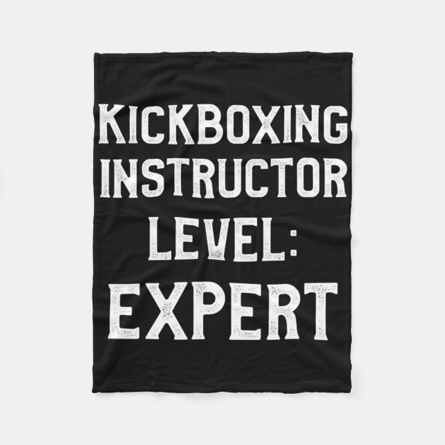 Manta Polar Instructor de Kickboxing Entrenamiento de Kick Box (Anverso)
