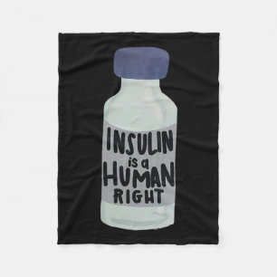 Manta Polar Insulina Es Un Derecho Humano Diabetes Conciencia