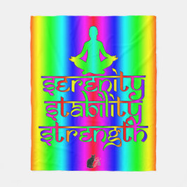 Manta Polar Intenciones del arco iris de la serenidad de la