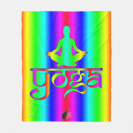 Manta Polar Intenciones del arco iris del yoga