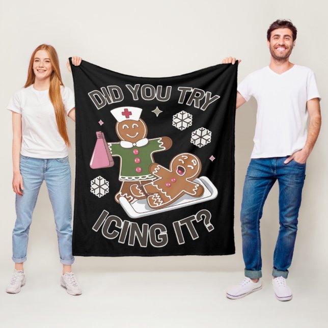 Manta Polar ¿Intentó Ichar A Navidades De Enfermeras De La Esc (In situ)