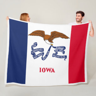 Manta Polar Iowa State Flag Print Patriotc