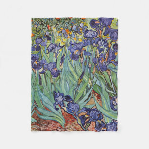 Manta Polar Iris de Van Gogh Pintura Impresionista