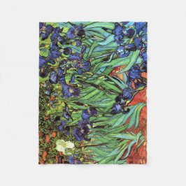 Manta Polar Irises de Van Gogh Bella Artes