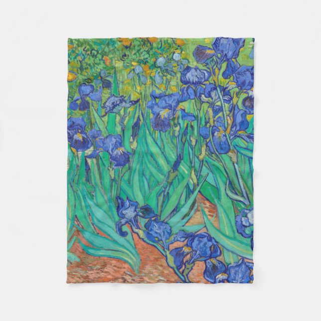 Manta Polar Irises Vincent van Gogh (Anverso)