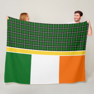 Manta Polar Irlanda National Tartán, flag, Add image o name