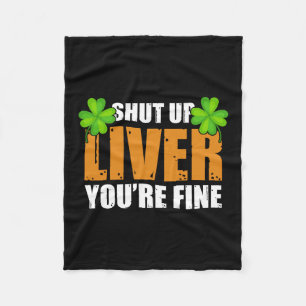 Manta Polar Irlandés Cállate Hígado, Estás Bien