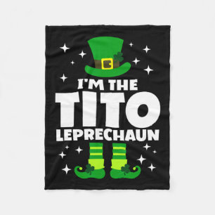 Manta Polar Irlandés divertido Tito Leprechaun Feliz Día de St
