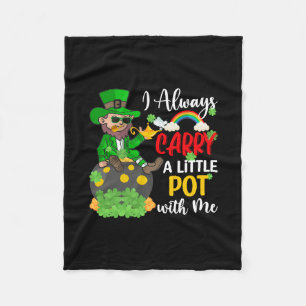 Manta Polar Irlandés Siempre Llevo Una Pequeña Olla Conmigo