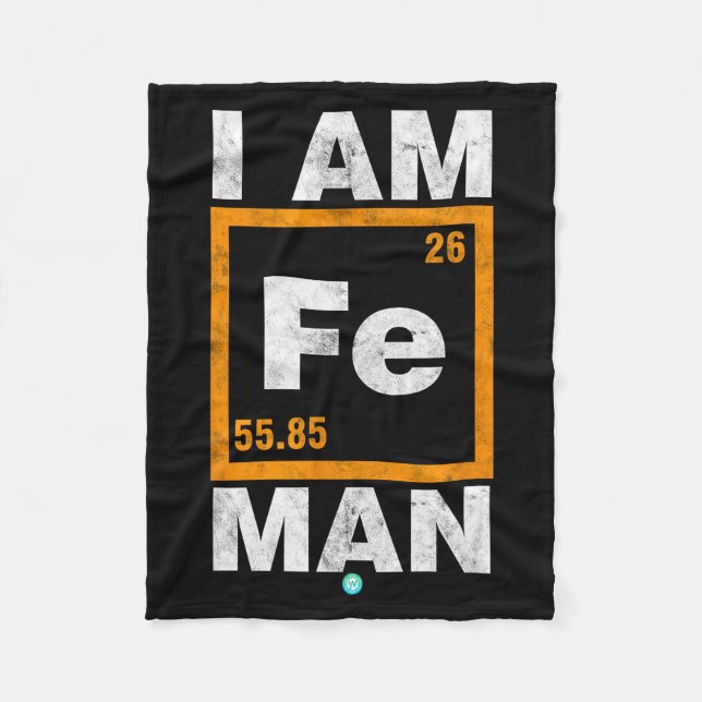 Manta Polar Iron (fe) Man Funny Periodic Elemen Gift  (Anverso)