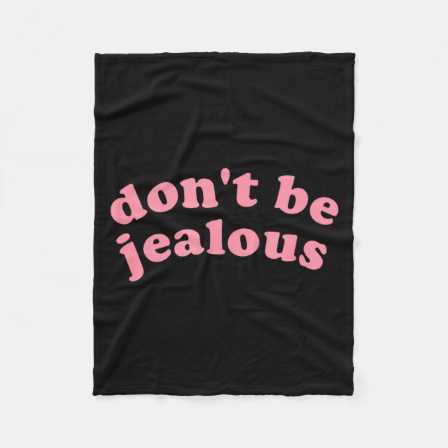 Manta Polar Irreverent Tees Don't Be Jealous Uni Adult , Black (Anverso)
