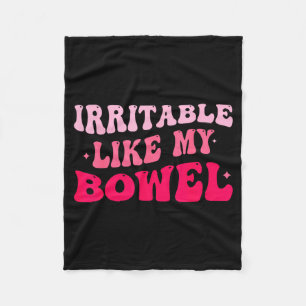 Manta Polar Irritable como mi intestino Ibs Mems divertidos
