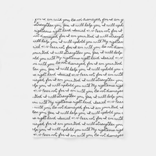 Manta Polar Isaías 41:10 (Anverso)
