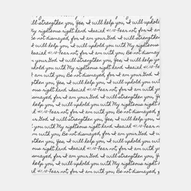 Manta Polar Isaías 41:10 (Anverso)