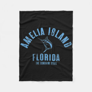Manta Polar Isla Amelia Florida Playa Fl Vintage Frente a la P