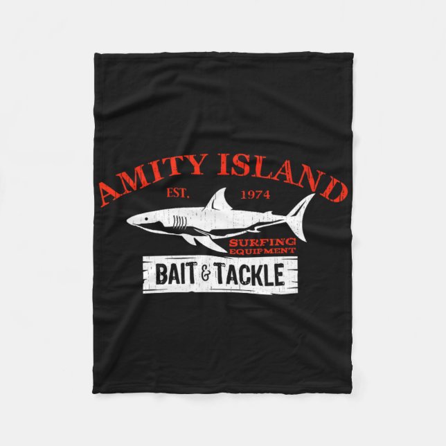Manta Polar Isla Amity Byit And Tackle Pesca Retro 1  (Anverso)