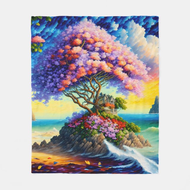 Manta Polar Isla escondida en el océano (Anverso)