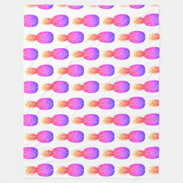 Manta Polar Isla Tropical Pineapple Fleece Blanket