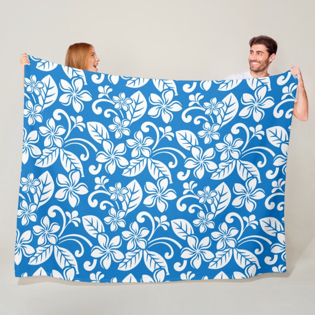 MANTA POLAR ISLAND PLUMERIA (CIELO AZUL) (In situ)