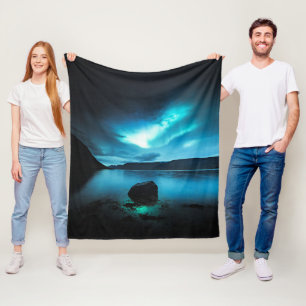 Manta Polar Islandia - Luces septentrionales en Westfjords, Is