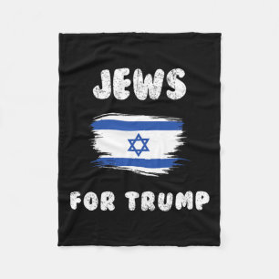 Manta Polar Israel Bandera Judíos para Trump