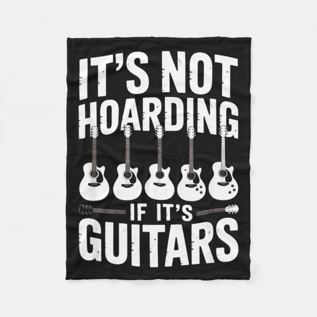 Manta Polar It’s Not Hoarding If It’s Guitars Funny Guitarist  (Anverso)