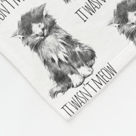 Manta Polar It Wasn't Meow Cute Fluffy Kitten