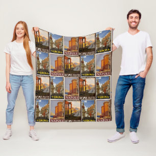 Manta Polar Italia Italia retro vintage destino de viaje