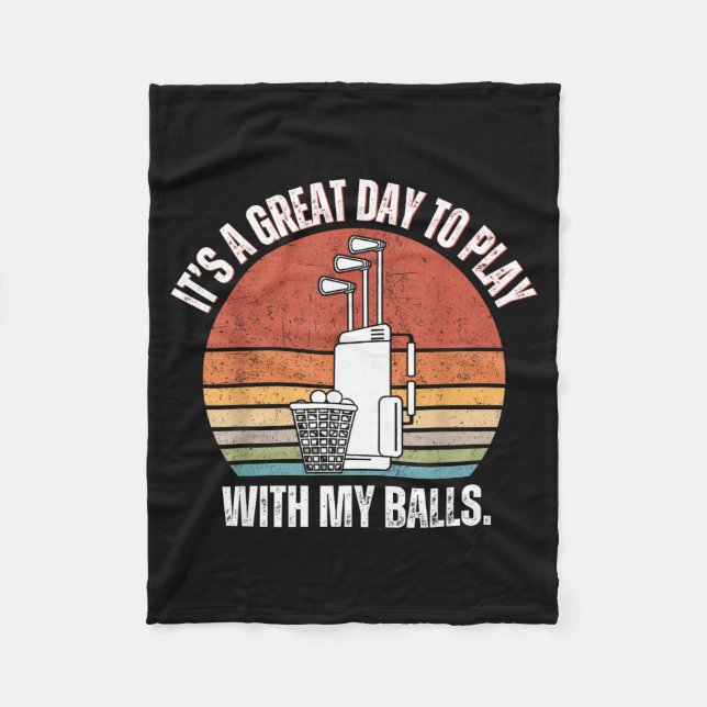 Manta Polar It's A Good Day To Play With My Funny Men Golf  (Anverso)