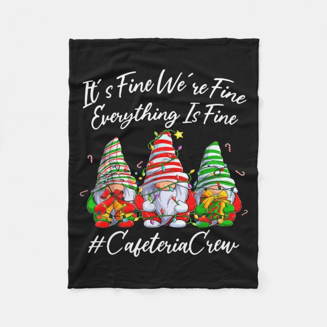 Manta Polar It's Fine I'm Fine Everything Cafeteria Crew Gnome (Anverso)