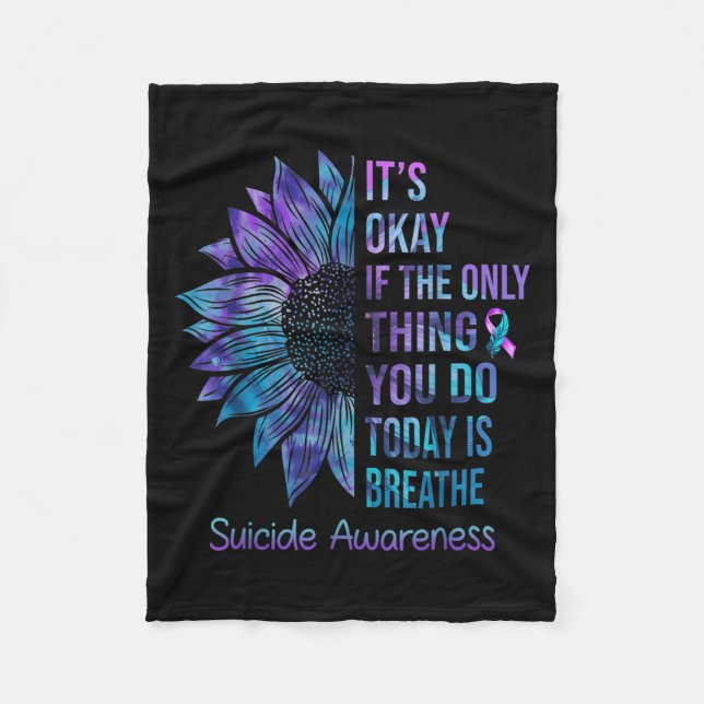 Manta Polar It's Okay If The Only Thing You Do Today Is Breath (Anverso)