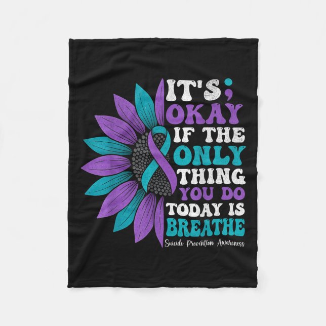 Manta Polar It's Okay If The Only Thing You Do Today Is Breath (Anverso)