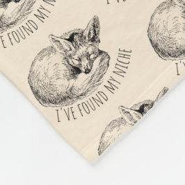 Manta Polar I've Found My Niche Cozy Napping Fox