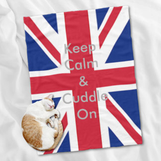 Manta Polar jack de unión de banderas británicas de moda londi